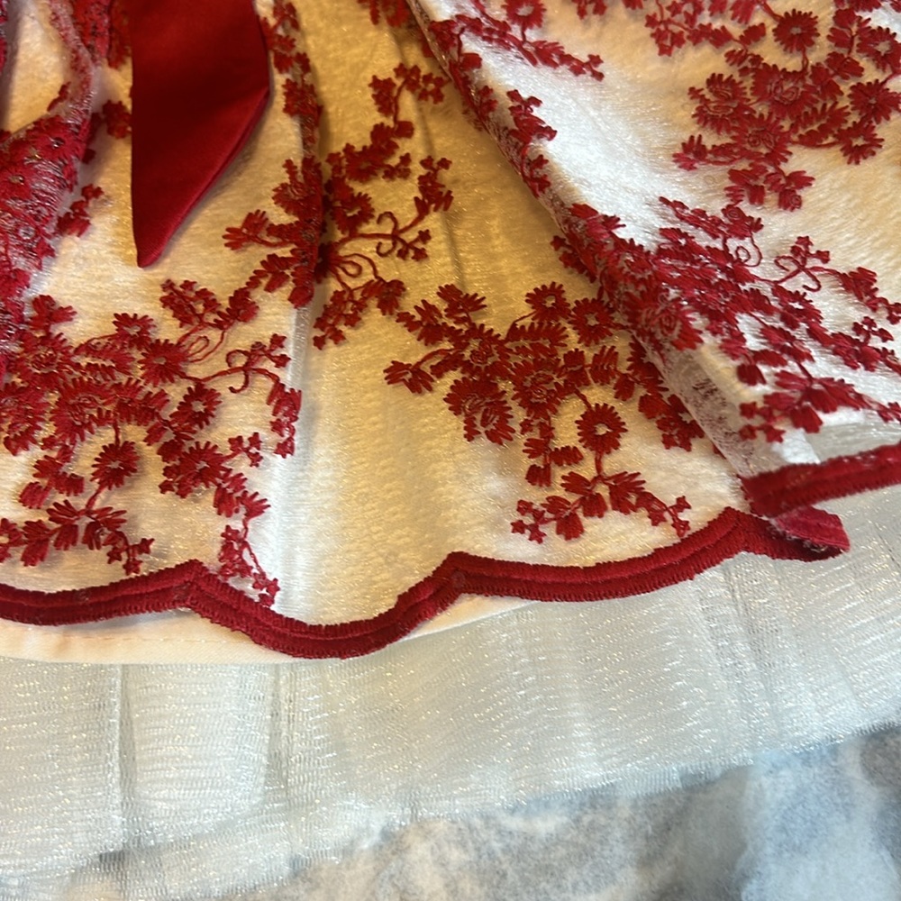 American princess, red, and white dress in new condition 12 months - Picture 7 of 12